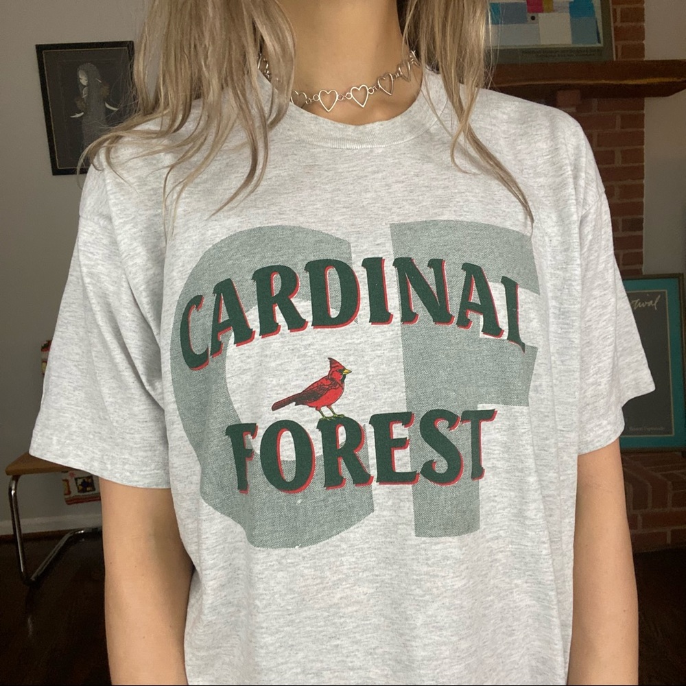 Vintage 90s Cardinal Forest Oversized Slouchy Springfield Virginia Graph…